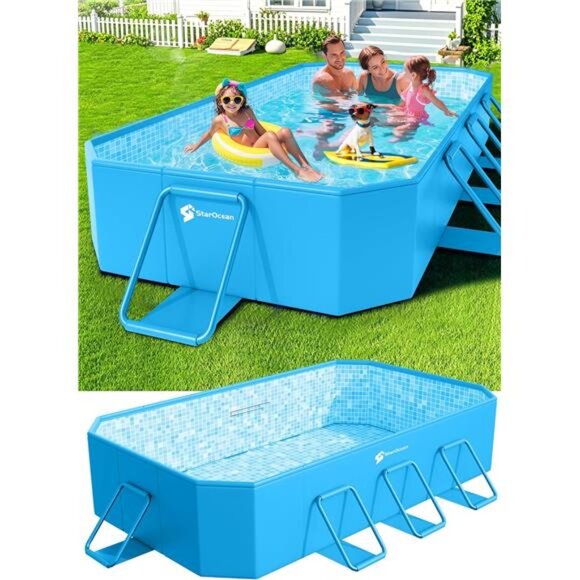 Foldable Pool Large Non-Inflatable Swimming Pool Collapsible Pool
